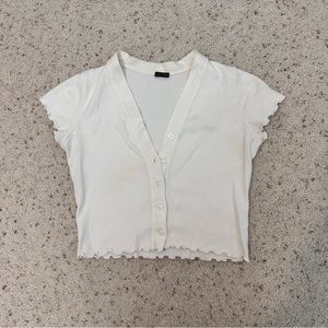 Brandy Melville Lettuce Edge Top